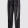 Skinny jeans med middels høy midje