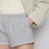 Skinny jersey-shorts med høyt bomullsinnhold
