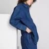 Skjorte i avslappet bomullsdenim med knapper