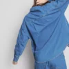 Skjorte i avslappet bomullsdenim med knapper