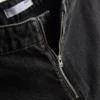 Skort i bomullsdenim med høy midje