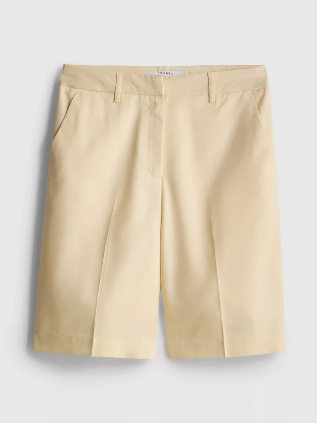Skreddersydde bermudashorts i bomullsblanding