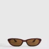 Slanke solbriller i «cat eye»-stil