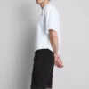 Slim-fit denimshorts med middels høy midje