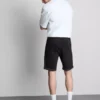 Slim-fit denimshorts med middels høy midje