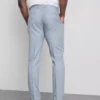 Slim fit-dressbukser med dobby-struktur