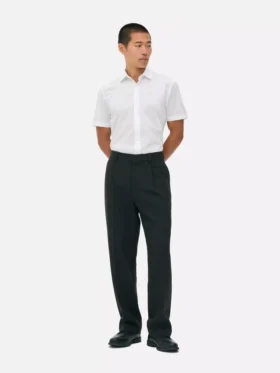 Slim fit-skjorte med korte ermer