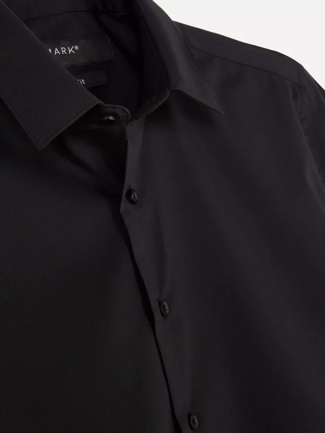 Slim fit-skjorte med korte ermer