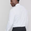 Slim fit-skjorte med stretch og knapper