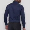 Slim fit-skjorte med stretch og knapper