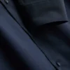 Slim fit-skjorte med stretch og knapper