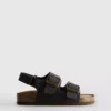 Slingback-sandaler med stropper med to spenner