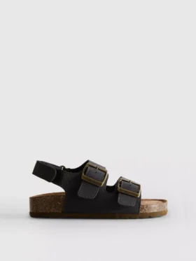 Slingback-sandaler med stropper med to spenner