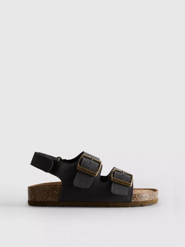 Slingback-sandaler med stropper med to spenner