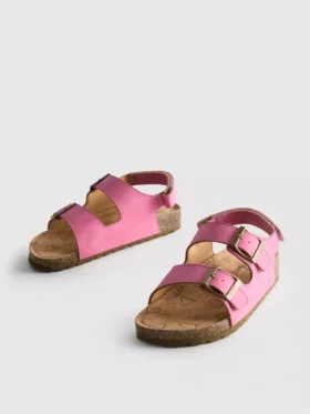 Slingback-sandaler med stropper med to spenner