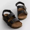 Slingback-sandaler med stropper med to spenner