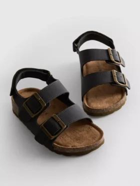 Slingback-sandaler med stropper med to spenner