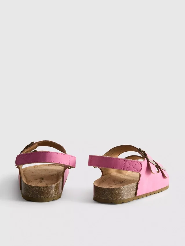 Slingback-sandaler med stropper med to spenner