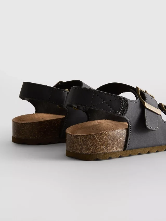 Slingback-sandaler med stropper med to spenner