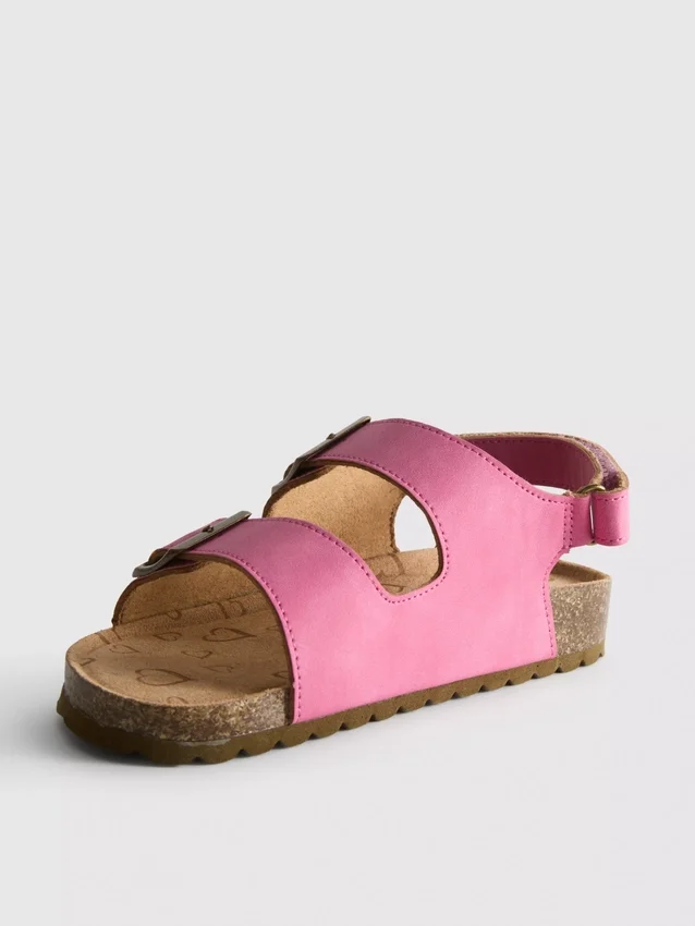 Slingback-sandaler med stropper med to spenner