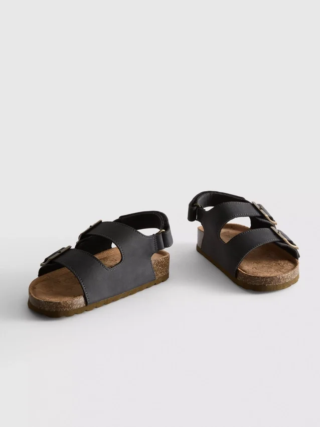 Slingback-sandaler med stropper med to spenner