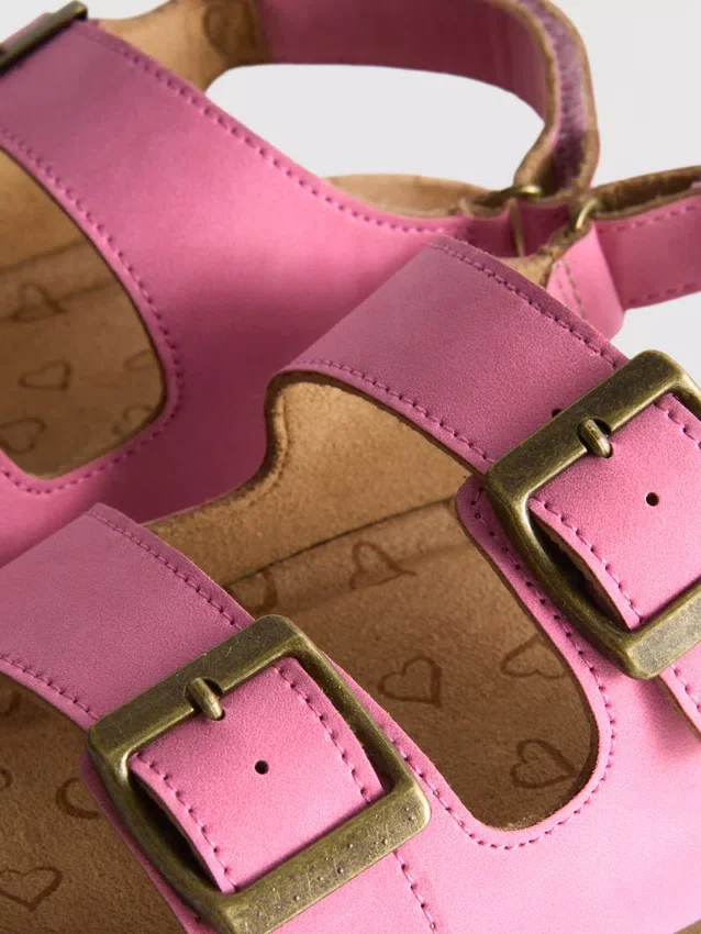 Slingback-sandaler med stropper med to spenner
