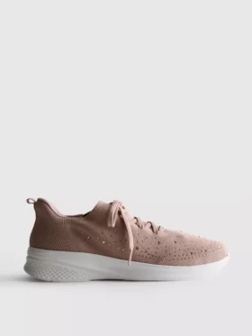 Slip-on-sneakers med diamanté-detaljer