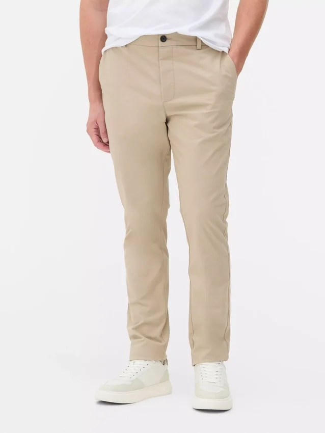 Smal passform, stretch-chinoer