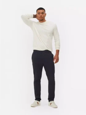 Smal passform, stretch-chinoer