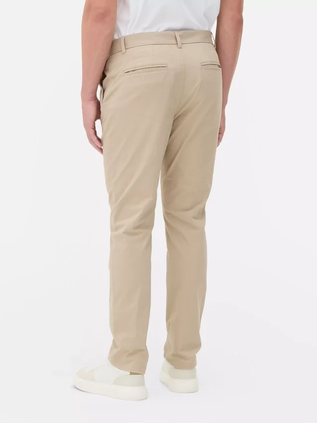 Smal passform, stretch-chinoer