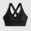 Sømløs aktiv crop-top med kryssrygg