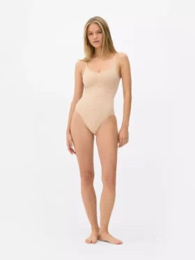 Sømløs bodysuit med rund hals og Shapewear-effekt