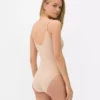 Sømløs bodysuit med rund hals og Shapewear-effekt
