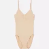 Sømløs bodysuit med rund hals og Shapewear-effekt