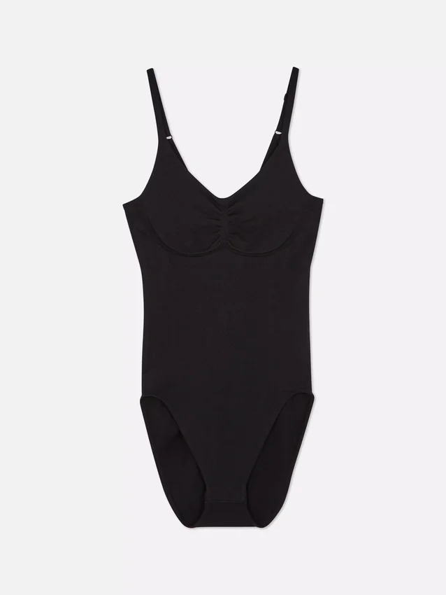 Sømløs bodysuit med rund hals og Shapewear-effekt