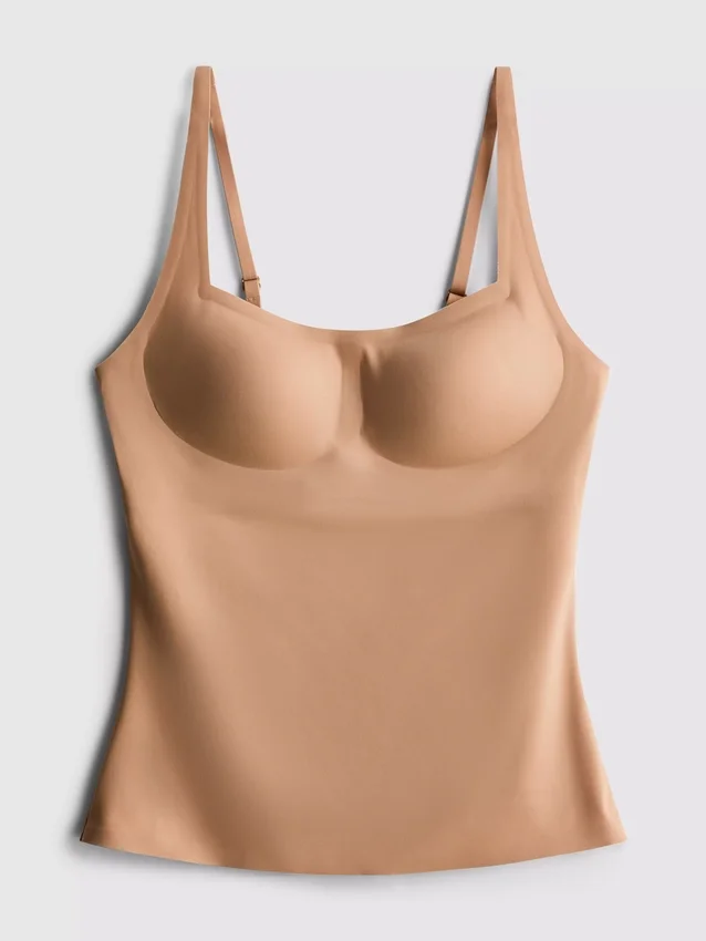 Sømløs cami med innebygd BH