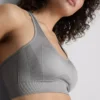 Sømløs, høyglanset aktiv crop-top