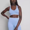 Sømløs, stroppet aktiv crop-top