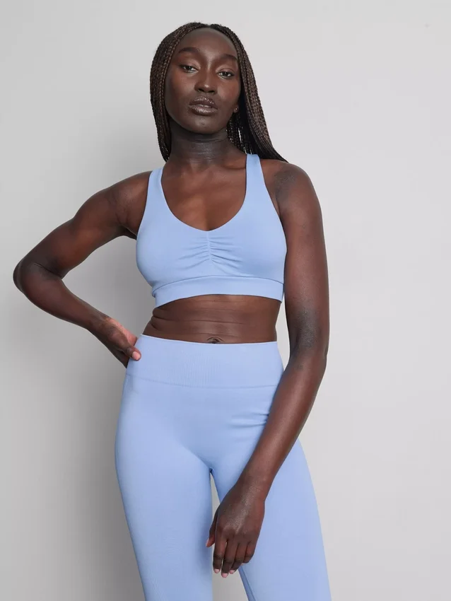 Sømløs, stroppet aktiv crop-top