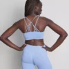 Sømløs, stroppet aktiv crop-top