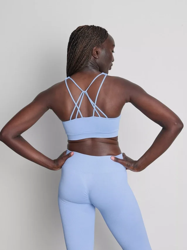 Sømløs, stroppet aktiv crop-top