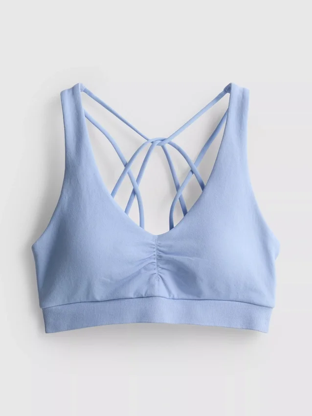 Sømløs, stroppet aktiv crop-top