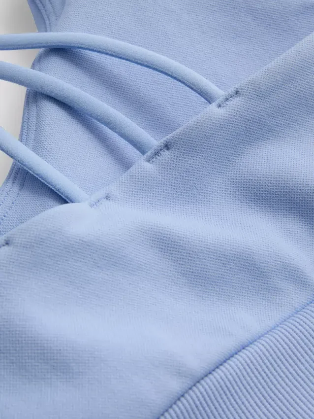 Sømløs, stroppet aktiv crop-top