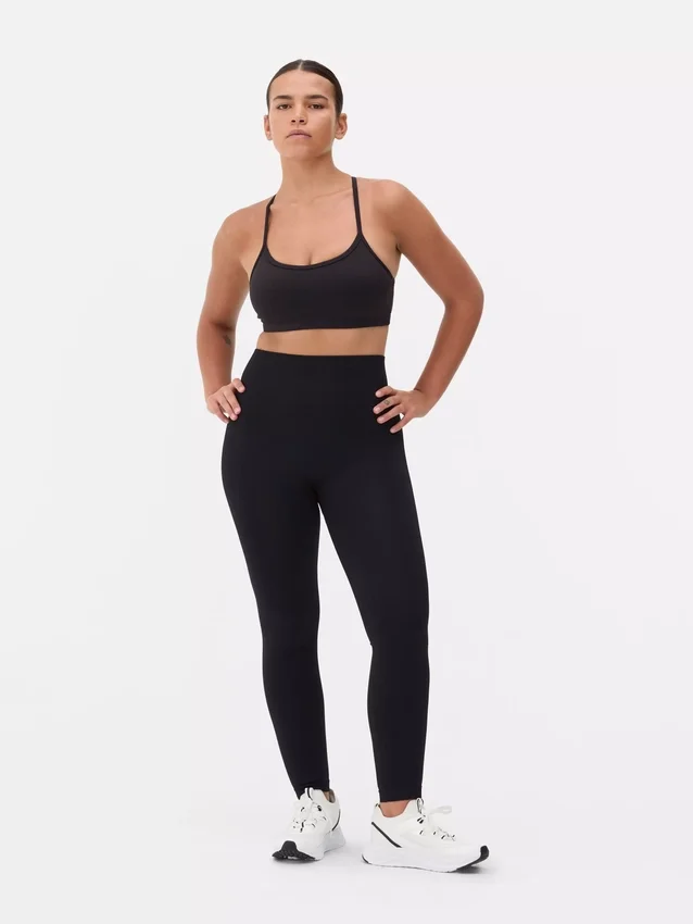 Sømløse leggings med høy midje
