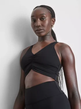 Smørmyk, rynket crop-top
