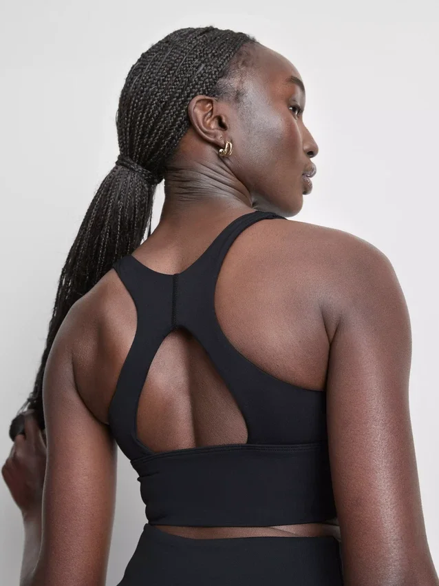 Smørmyk, rynket crop-top