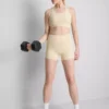Smørmyk, stroppet crop-top