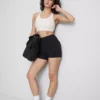 Smørmyk, stroppet crop-top