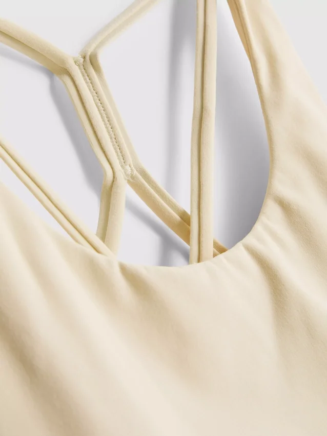 Smørmyk, stroppet crop-top