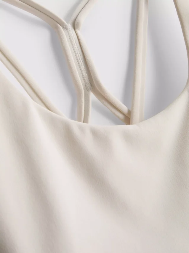 Smørmyk, stroppet crop-top